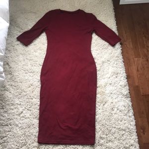 Calve Length Body Con Dress